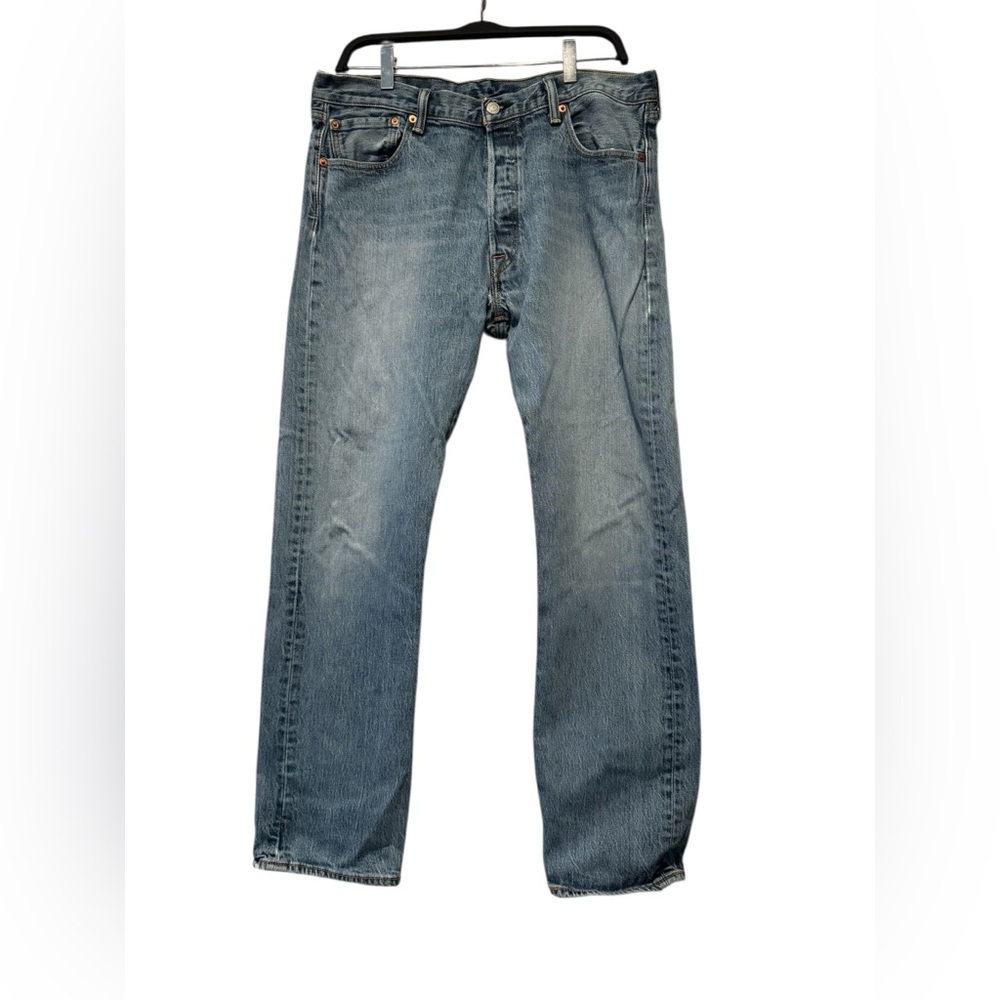 Classic Blue 501 Button Up Denim Jeans 35x32